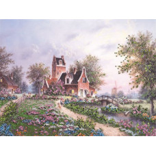 71400 Канва с рисунком Gluriya 'Поместье' 40*30 см
