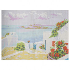 226 Канва с рисунком 'Берег моря' 45*60 см