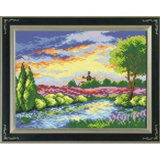 7506 Мозаика Cristal 'Вечерняя река', 35*30 см