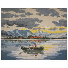 Канва с рисунком 'Рыбалка' 40*50 см